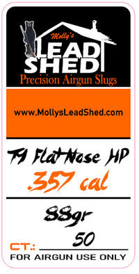 .357 cal T9 Flat Nose HP
