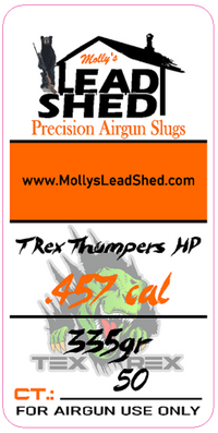 .457 cal T-Rex Thumpers HP