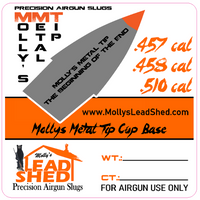 .510 cal Mollys Metal Tip Cup Base