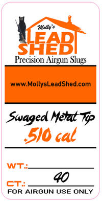 .510 cal Swagged Metal Tip