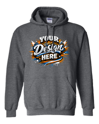 Gildan G185 Heavy Blend Hooded Sweatshirt (Dark Heather)