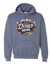 Gildan G185 Heavy Blend Hooded Sweatshirt (Heather Dark Navy)