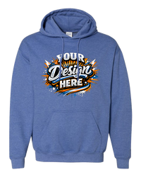 Gildan G185 Heavy Blend Hooded Sweatshirt (Heather Deep Royal)