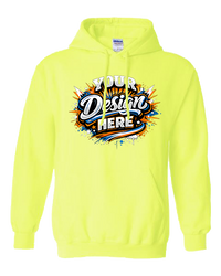 Gildan G185 Heavy Blend Hooded Sweatshirt (Safety Green)
