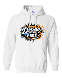 Gildan G185 Heavy Blend Hooded Sweatshirt (White)
