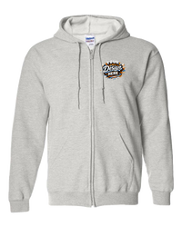 Gildan G186 Heavy Blend Full-Zip Hooded Sweatshirt (Ash)