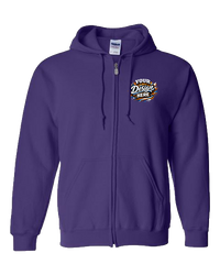 Gildan G186 Heavy Blend Full-Zip Hooded Sweatshirt (Purple)