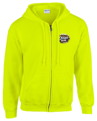 Gildan G186 Heavy Blend Full-Zip Hooded Sweatshirt (Safety Green)