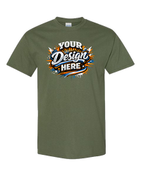 Gildan G500 Cotton T-Shirt (Military Green)