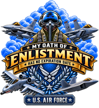 Oath Of Enlistment Vinyl Sticker (Matte) - Air Force